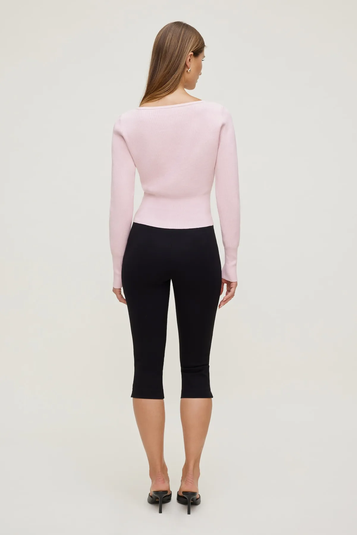Sara Ribbed Cinch Hem Cardigan sold by Dynamite product image thumbnail 2