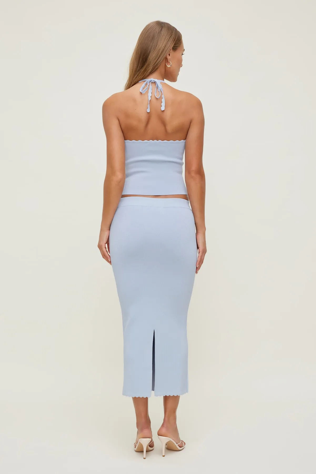 Scallop Trim Maxi Skirt sold by Dynamite product image thumbnail 2