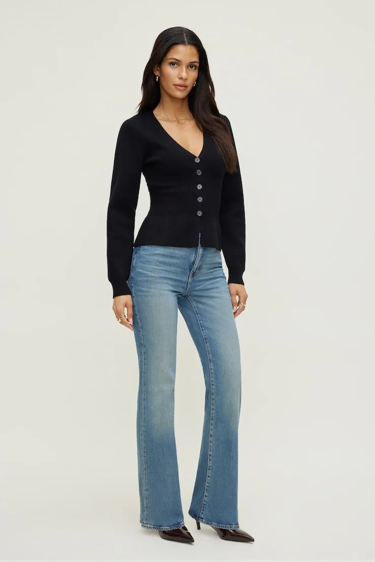 Cinched Waist Cardigan - Dynamite - Black - Women Clothing sold by Dynamite product image thumbnail 3