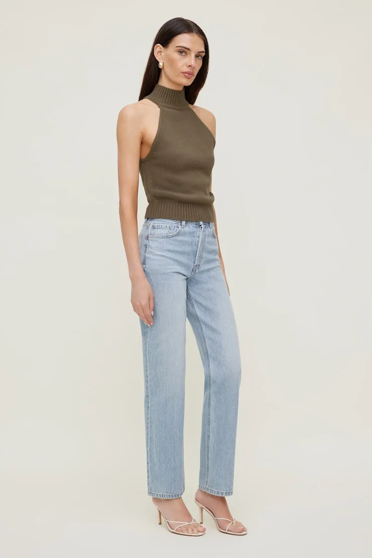 Turtleneck Sweater Tank Top - Dynamite - Brown - Women Clothing sold by Dynamite product image thumbnail 3