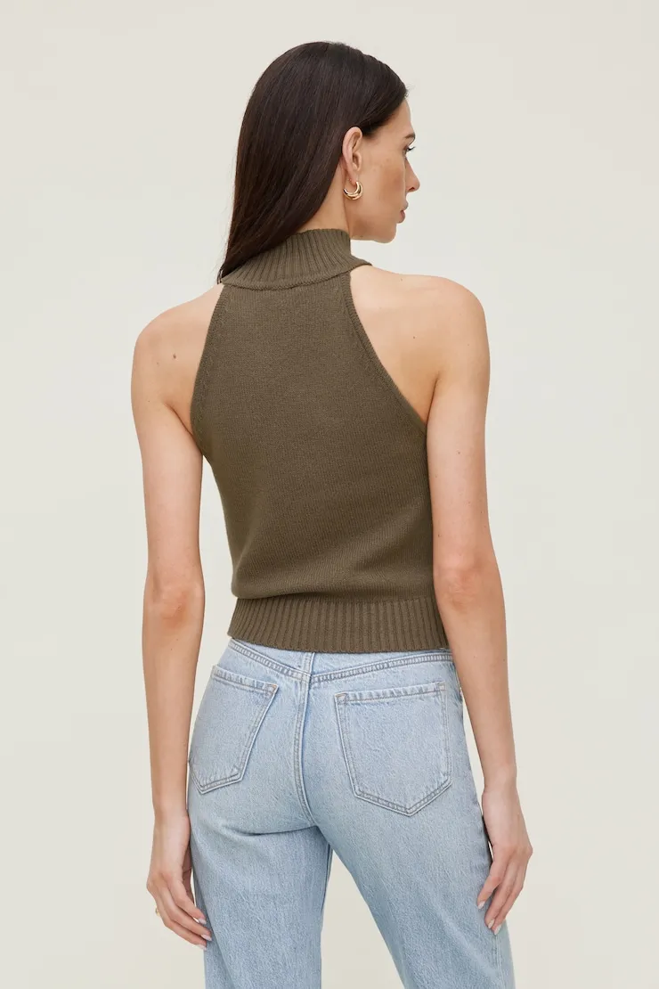 Turtleneck Sweater Tank Top - Dynamite - Brown - Women Clothing sold by Dynamite product image thumbnail 5