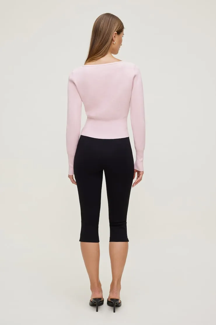 Sara Ribbed Cinch Hem Cardigan - Dynamite - Pink - Women Clothing sold by Dynamite product image thumbnail 2