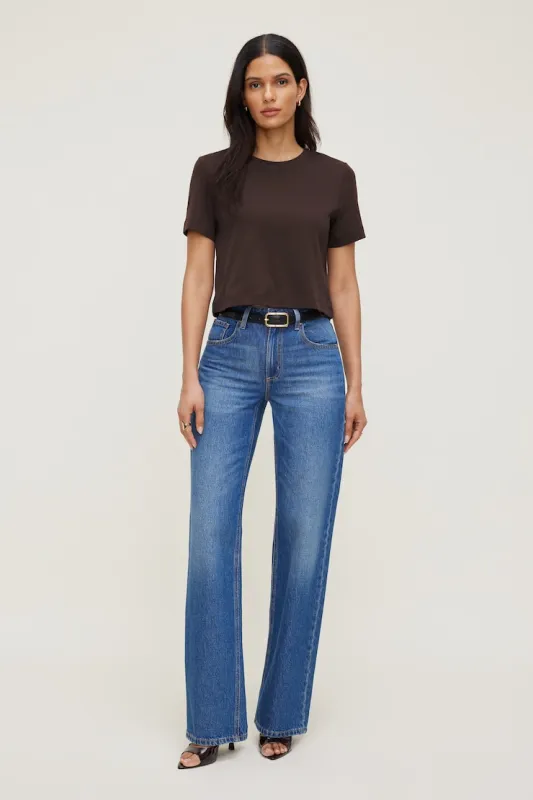 Everyday Cotton T Shirt - Dynamite - Brown - Women Clothing made by Dynamite