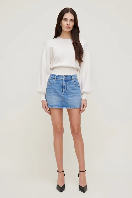 Gia Mini Denim Skort - Dynamite - Blue - Women Clothing made by Dynamite