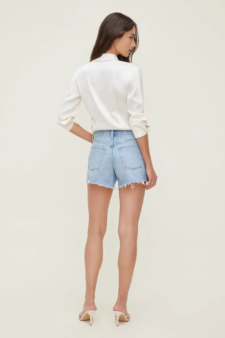 James Relaxed Mid Rise Denim Shorts - Dynamite - Blue - Women Clothing sold by Dynamite product image thumbnail 2