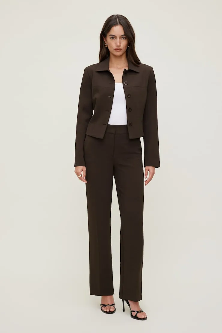 Charlotte Airflow Jacket - Dynamite - Brown - Women Clothing sold by Dynamite