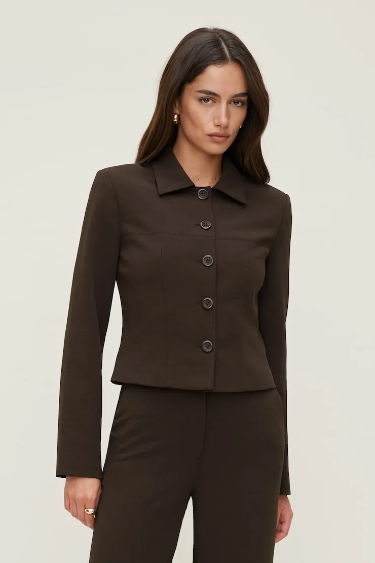 Charlotte Airflow Jacket - Dynamite - Brown - Women Clothing sold by Dynamite product image thumbnail 4