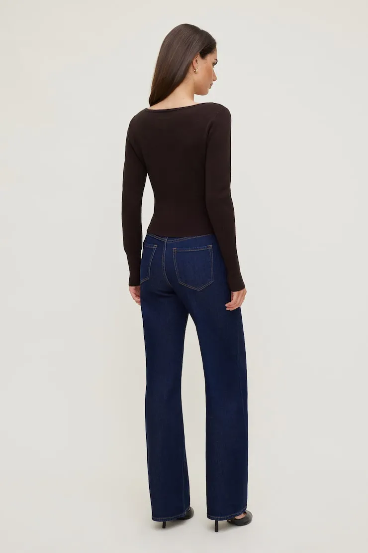 Sara Ribbed Cinch Hem Cardigan - Dynamite - Purple - Women Clothing sold by Dynamite product image thumbnail 2