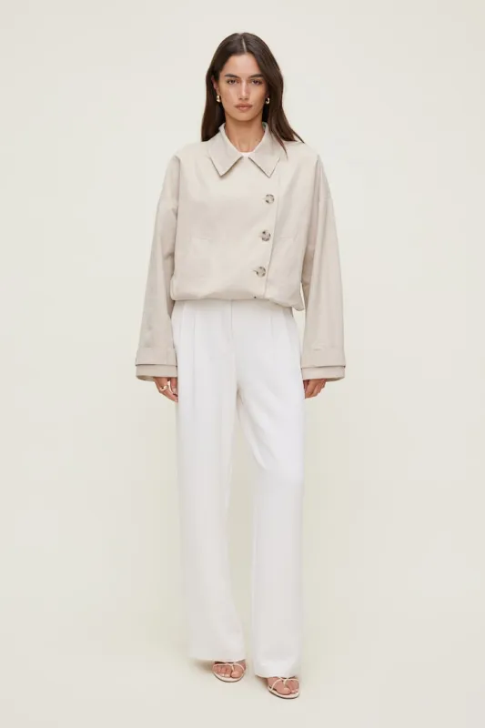 Alex Airflow Wide Leg Pants - Dynamite - White - Women Clothing made by Dynamite