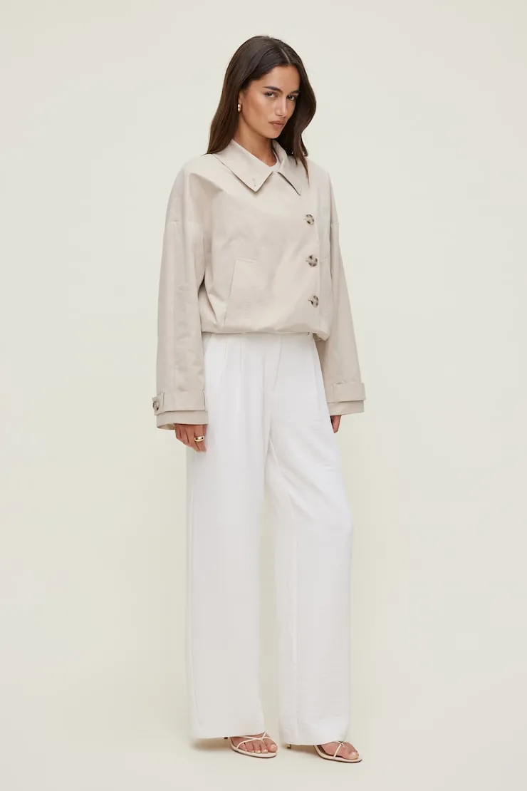 Alex Airflow Wide Leg Pants - Dynamite - White - Women Clothing sold by Dynamite product image thumbnail 3