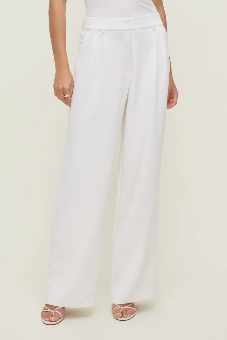 Alex Airflow Wide Leg Pants - Dynamite - White - Women Clothing sold by Dynamite product image thumbnail 4