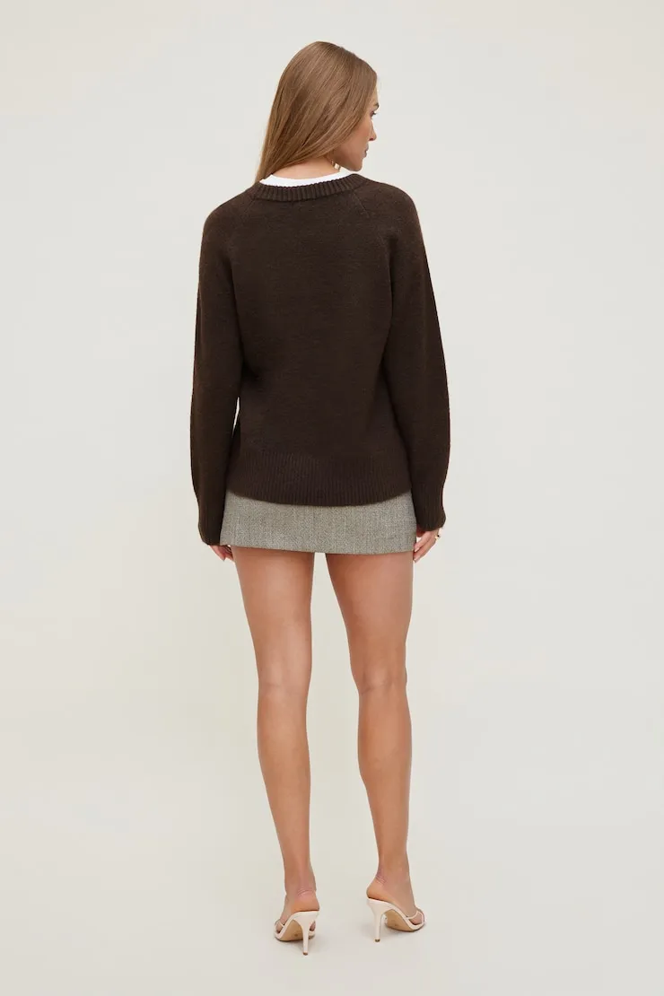 Rory Oversized Sweater - Dynamite - Brown - Women Clothing sold by Dynamite product image thumbnail 2
