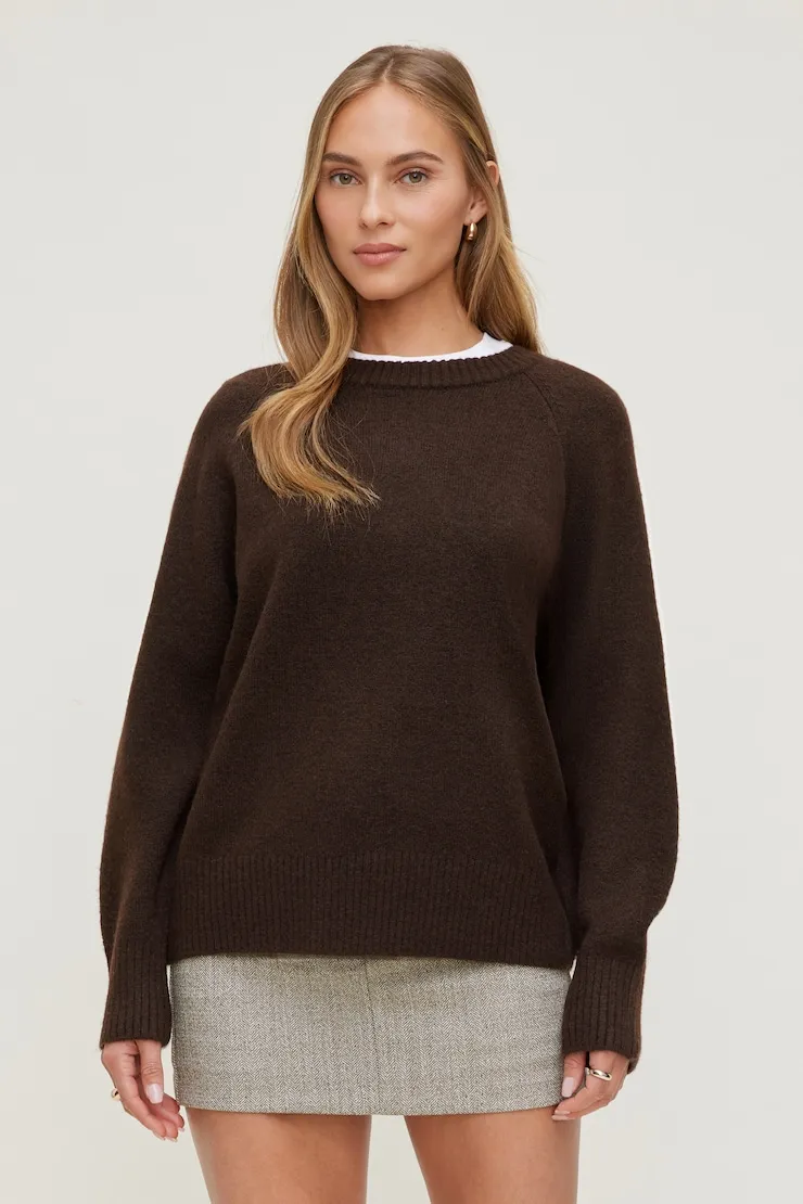 Rory Oversized Sweater - Dynamite - Brown - Women Clothing sold by Dynamite product image thumbnail 4
