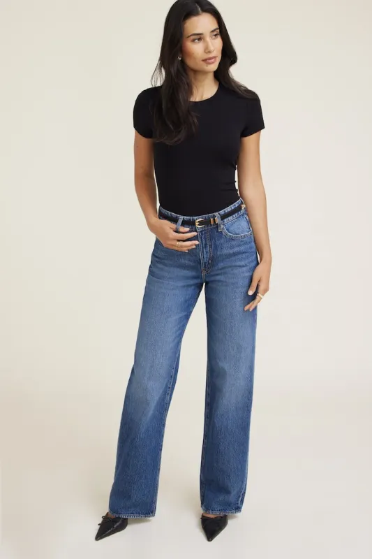 Fitted Jersey T Shirt - Dynamite - Black - Women Clothing made by Dynamite