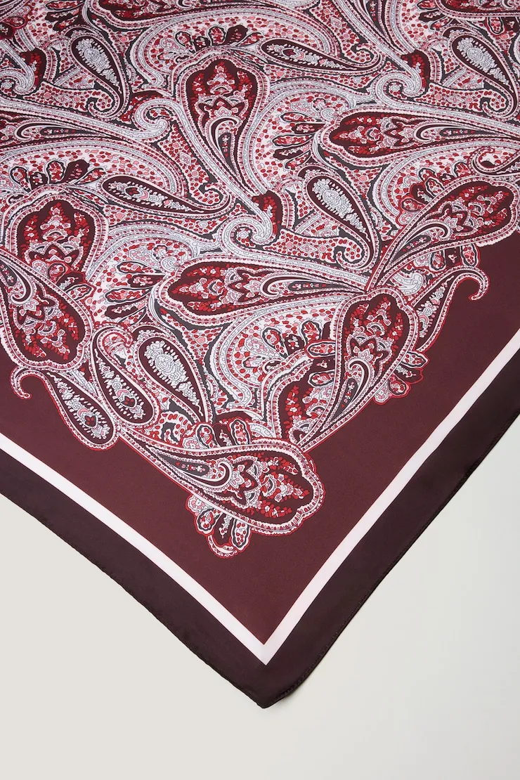 Satin Feel Scarf - Dynamite - Red - Women Clothing sold by Dynamite product image thumbnail 3
