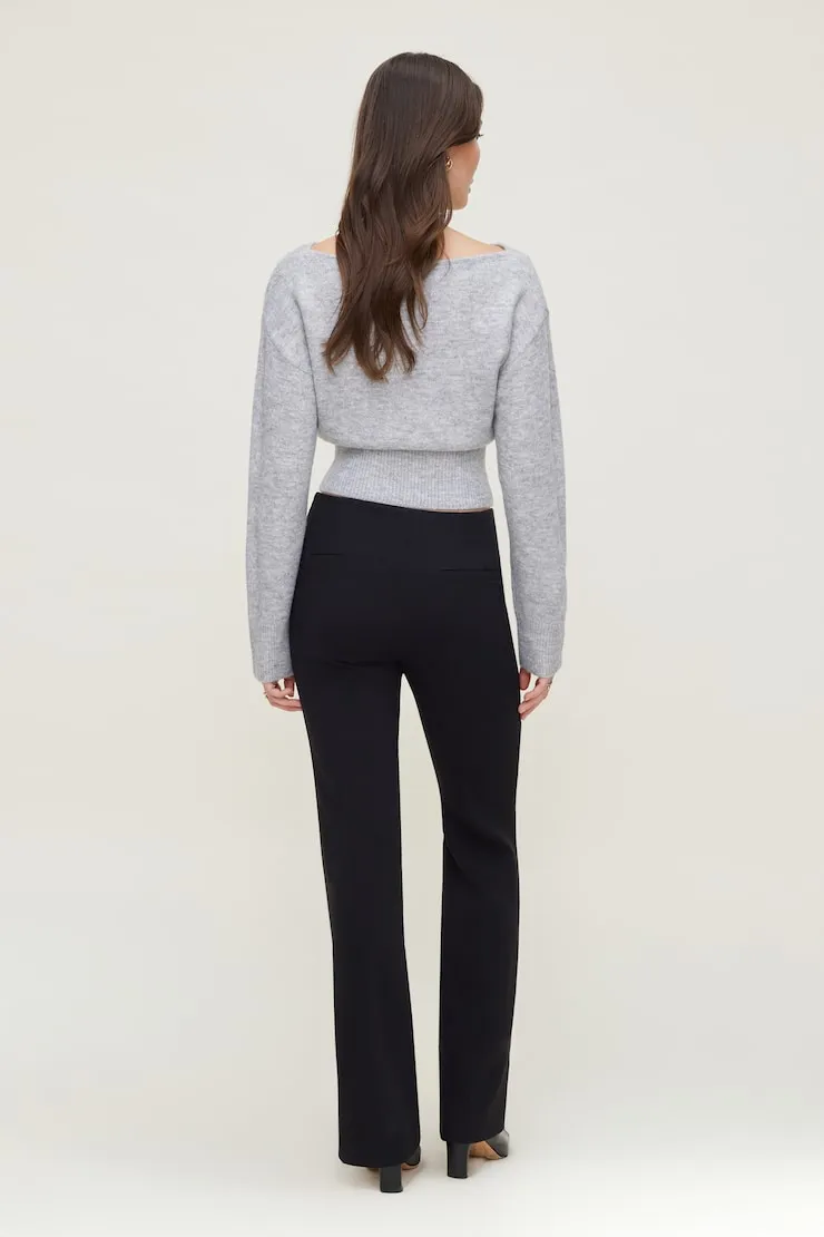 Juliet Cinched Boat Neck Sweater - Dynamite - Greys - Women Clothing sold by Dynamite product image thumbnail 2