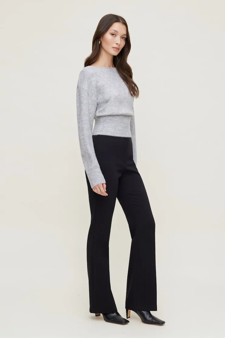Juliet Cinched Boat Neck Sweater - Dynamite - Greys - Women Clothing sold by Dynamite product image thumbnail 3