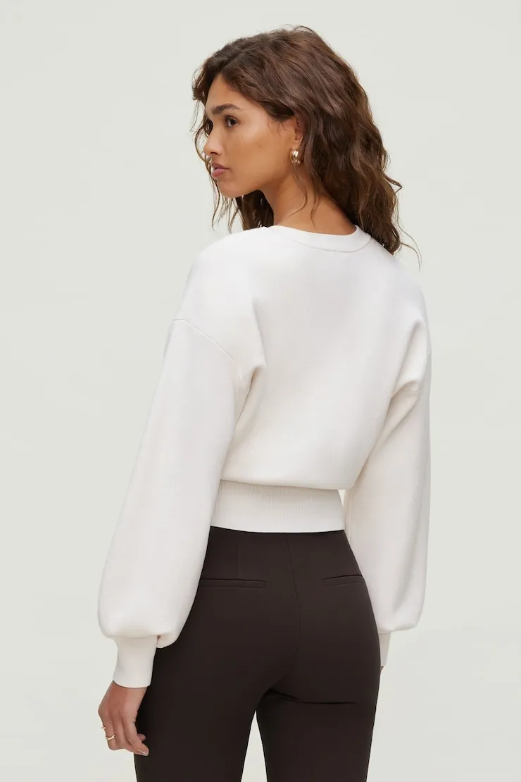 Balloon Sleeve Cardigan - Dynamite - Beige - Women Clothing sold by Dynamite product image thumbnail 5