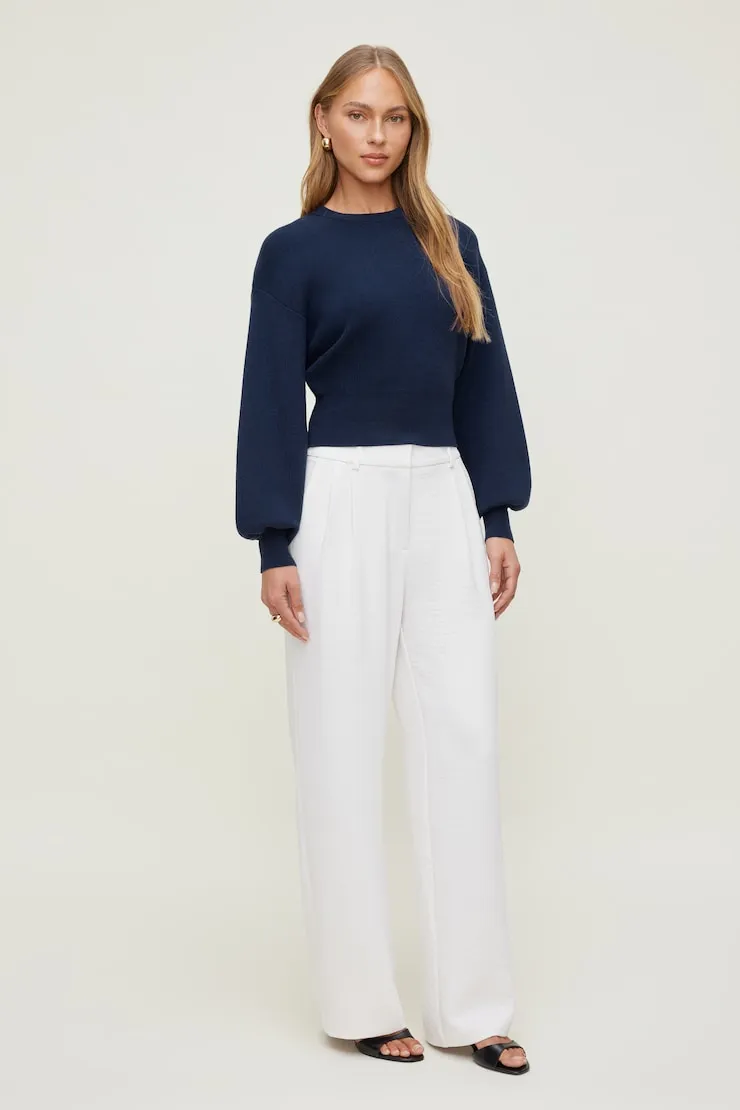 Balloon Sleeve Sweater - Dynamite - Blue - Women Clothing sold by Dynamite product image thumbnail 3