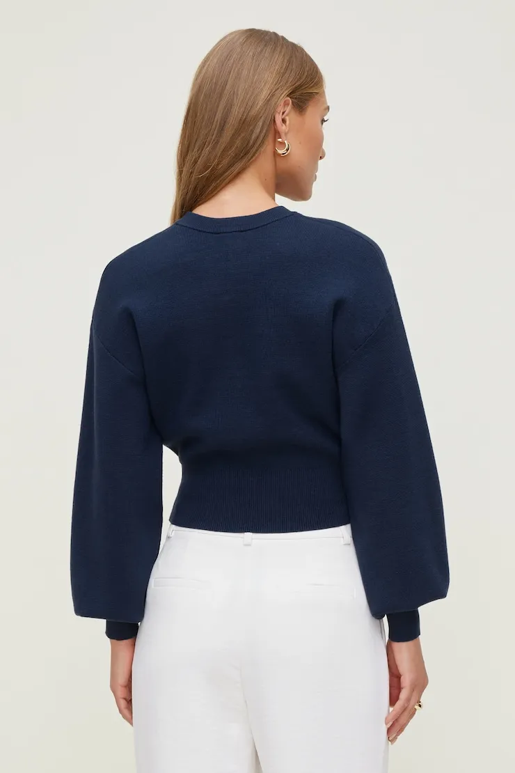 Balloon Sleeve Sweater - Dynamite - Blue - Women Clothing sold by Dynamite product image thumbnail 5