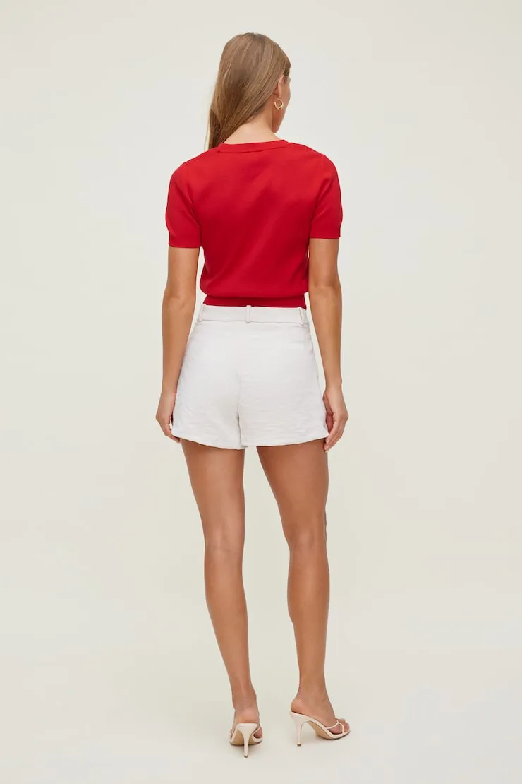 Clara Short Sleeve Sweater - Dynamite - Red - Women Clothing sold by Dynamite product image thumbnail 2