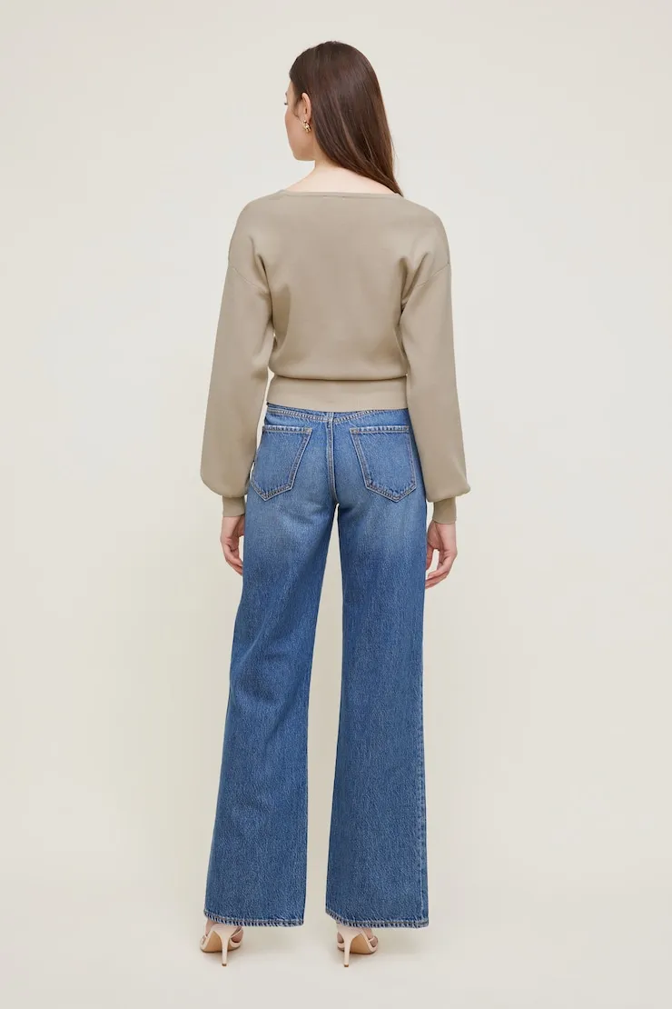V Neck Cardigan - Dynamite - Beige - Women Clothing sold by Dynamite product image thumbnail 2