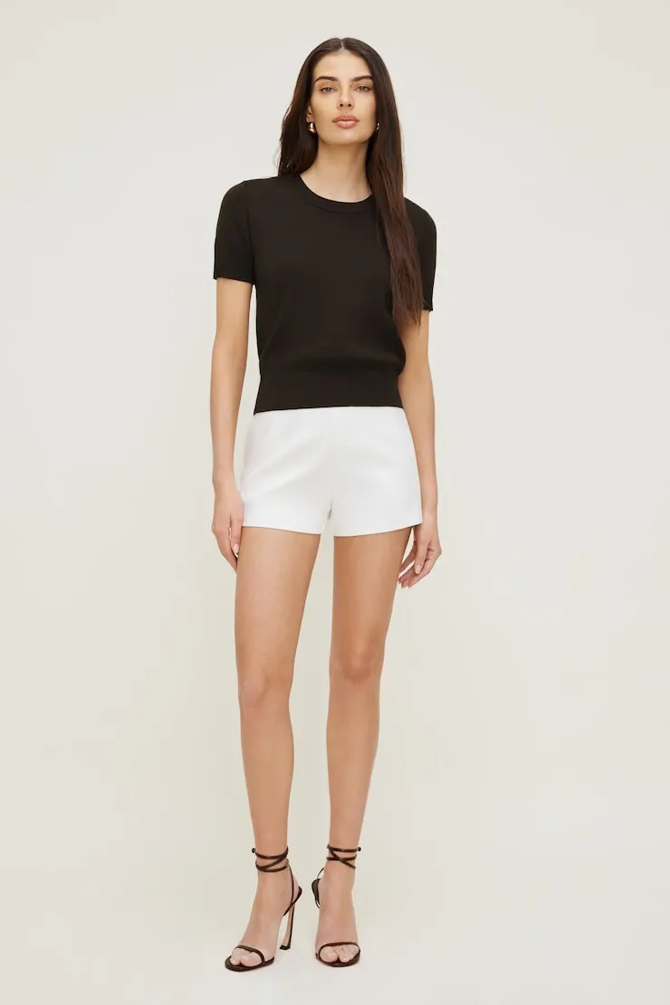 Ultra High Rise A Line Shorts - Dynamite - White - Women Clothing sold by Dynamite