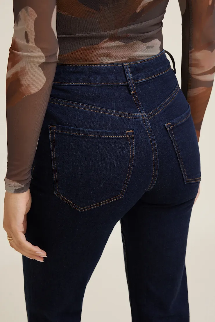 Elodie Stretch High Rise Bootcut Jeans - Dynamite - Blue - Women Clothing sold by Dynamite product image thumbnail 5