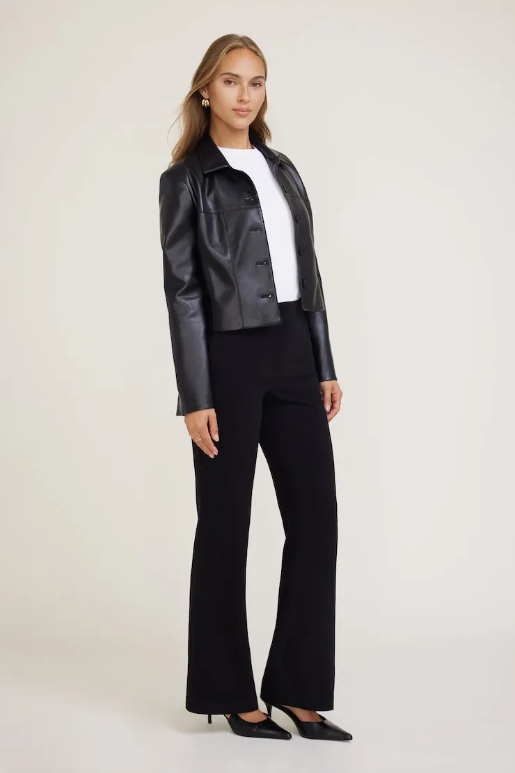 Stevie Slim Bootcut Pants - Dynamite - Black - Women Clothing sold by Dynamite product image thumbnail 3