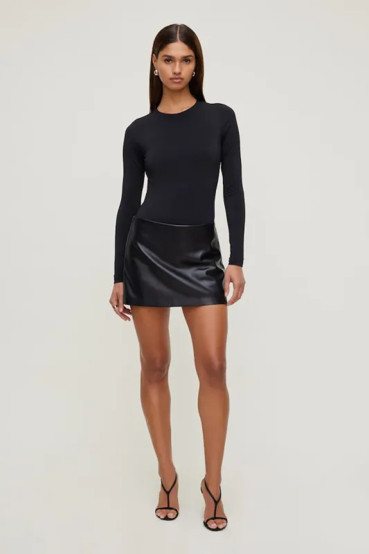 Sculpt Crewneck Bodysuit - Dynamite - Black - Women Clothing made by Dynamite