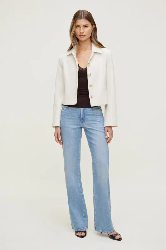 Charlotte Airflow Jacket - Dynamite - Beige - Women Clothing made by Dynamite