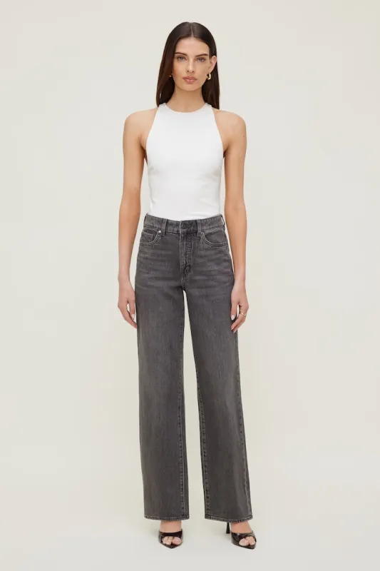 Heidi High Rise Wide Leg Jeans - Dynamite - Black - Women Clothing made by Dynamite