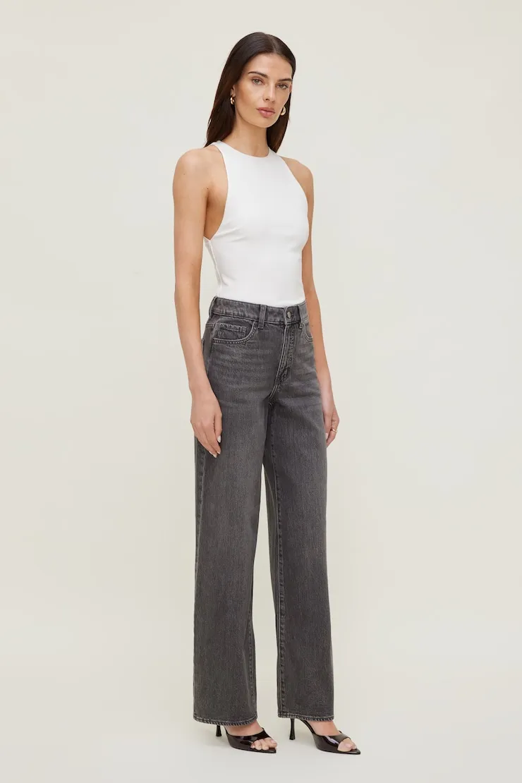 Heidi High Rise Wide Leg Jeans - Dynamite - Black - Women Clothing sold by Dynamite product image thumbnail 3