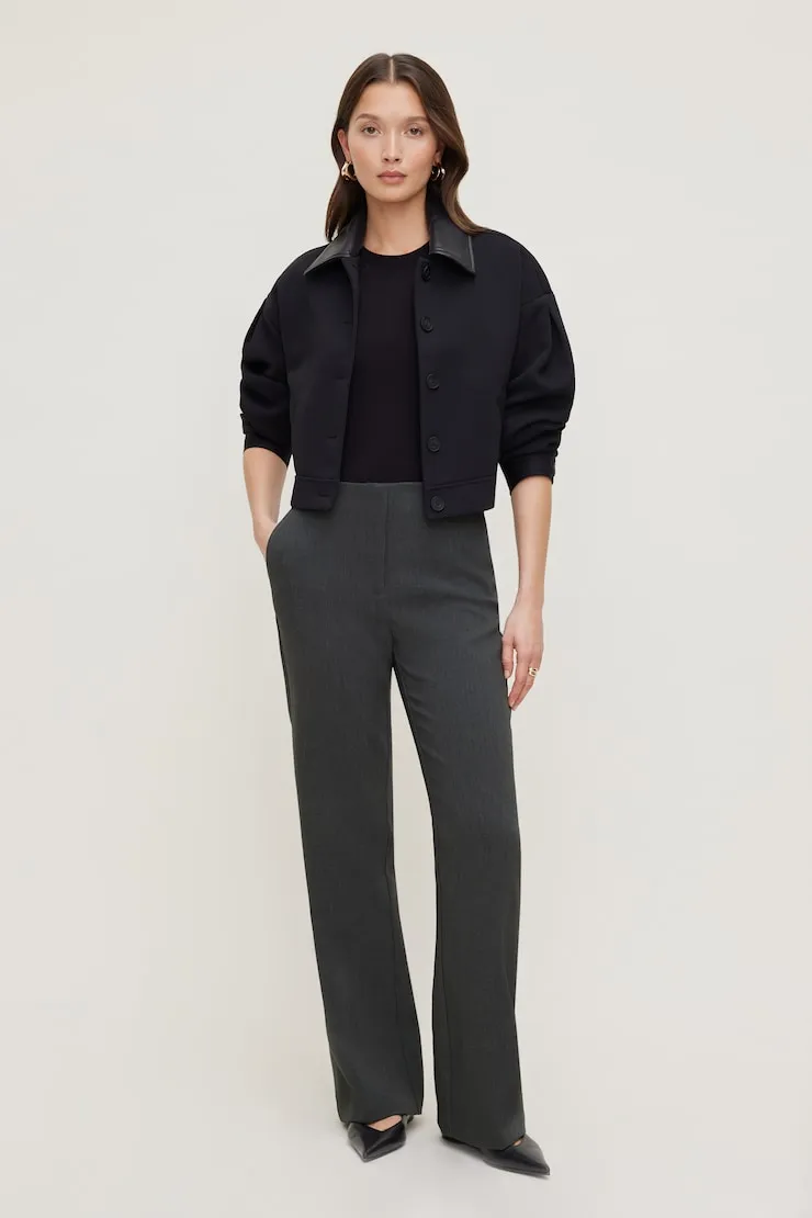 Stevie Slim Bootcut Pants - Dynamite - Greys - Women Clothing sold by Dynamite