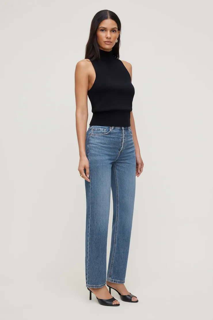 Mock Neck Sweater Vest - Dynamite - Black - Women Clothing sold by Dynamite product image thumbnail 3