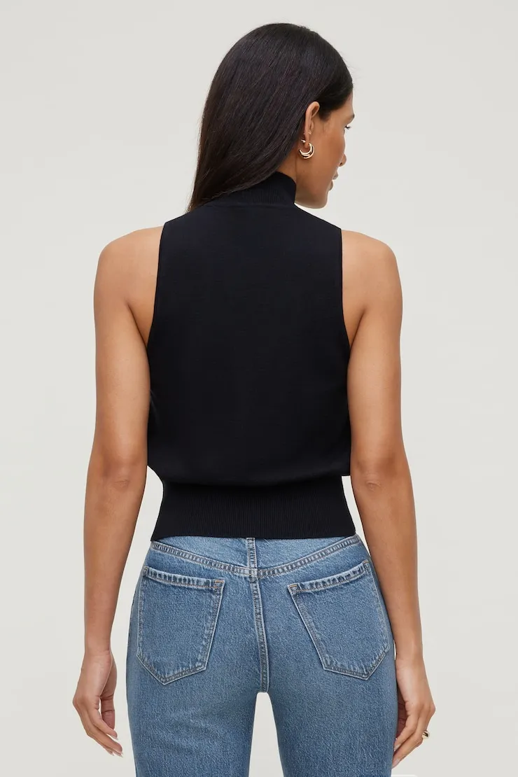 Mock Neck Sweater Vest - Dynamite - Black - Women Clothing sold by Dynamite product image thumbnail 5