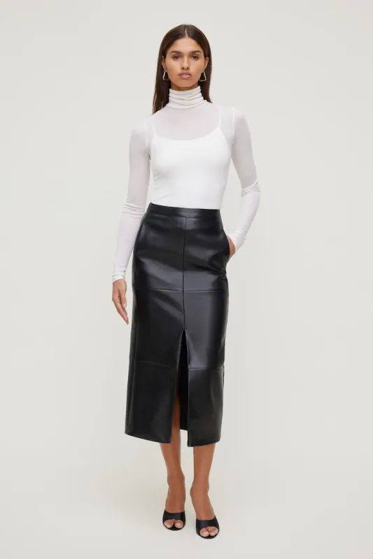 Sheer Layered Cami and Turtleneck - Dynamite - Beige - Women Clothing made by Dynamite