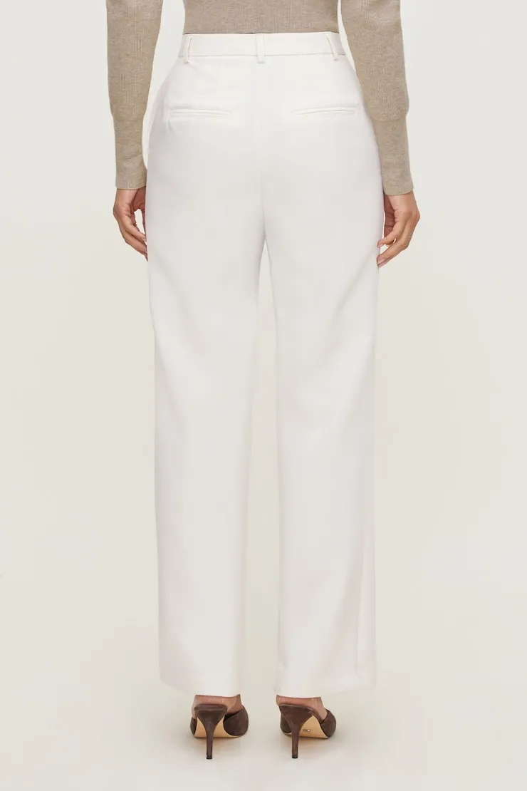 Pintuck Straight Leg Pants - Dynamite - Beige - Women Clothing sold by Dynamite product image thumbnail 5