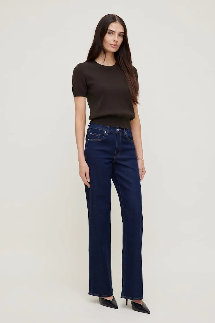 Clara Short Sleeve Sweater - Dynamite - Brown - Women Clothing sold by Dynamite product image thumbnail 3