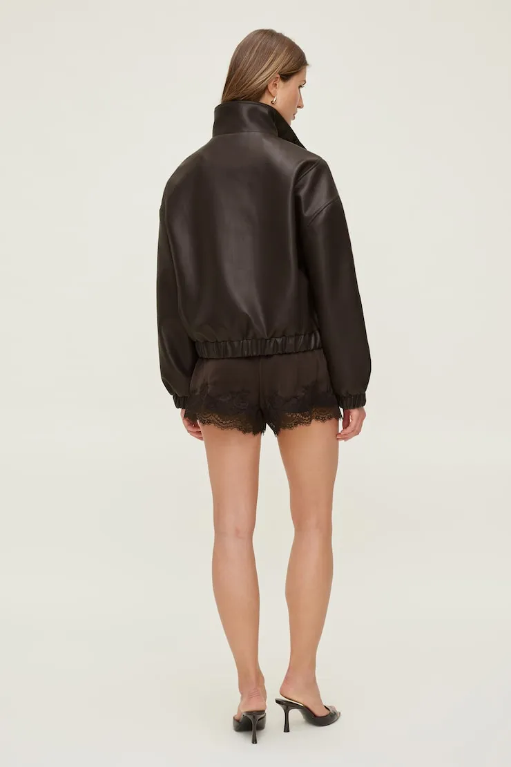 Lace Satin Shorts - Dynamite - Brown - Women Clothing sold by Dynamite product image thumbnail 2