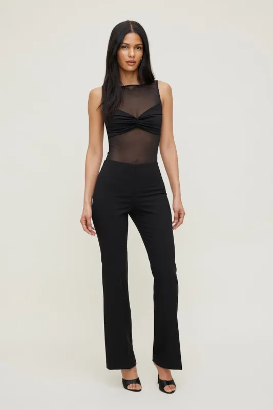 Sheer Mesh Bodysuit - Dynamite - Black - Women Clothing made by Dynamite