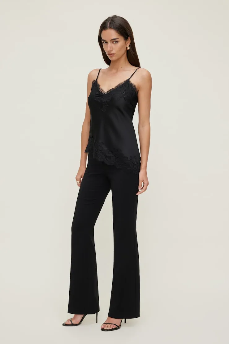 Cassie Asymmetric Lace Satin Cami - Dynamite - Black - Women Clothing sold by Dynamite product image thumbnail 3