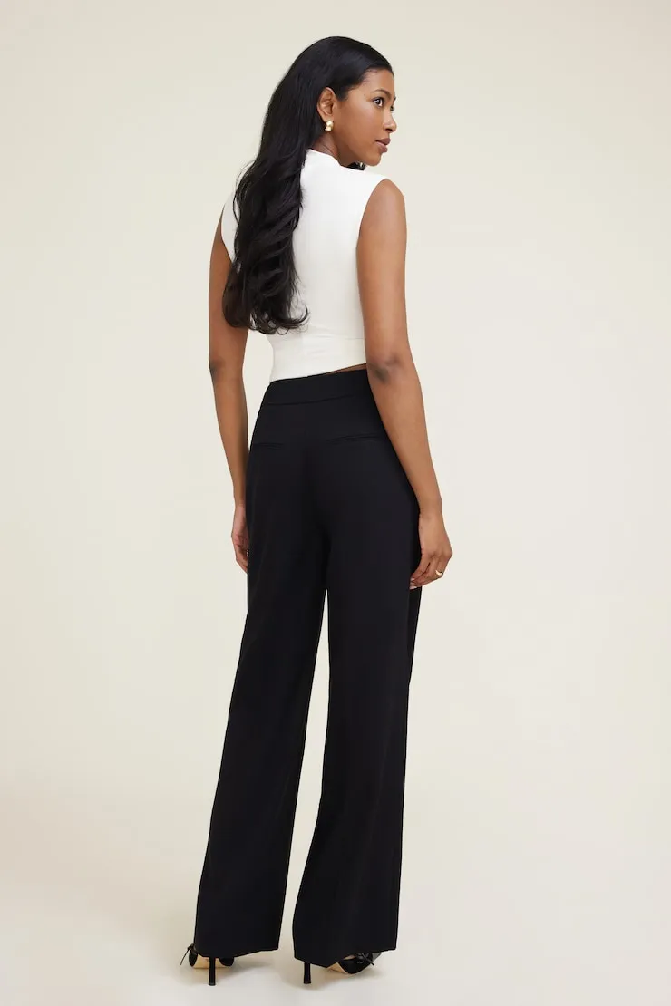Yasmin Straight Leg Pants - Dynamite - Black - Women Clothing sold by Dynamite product image thumbnail 2