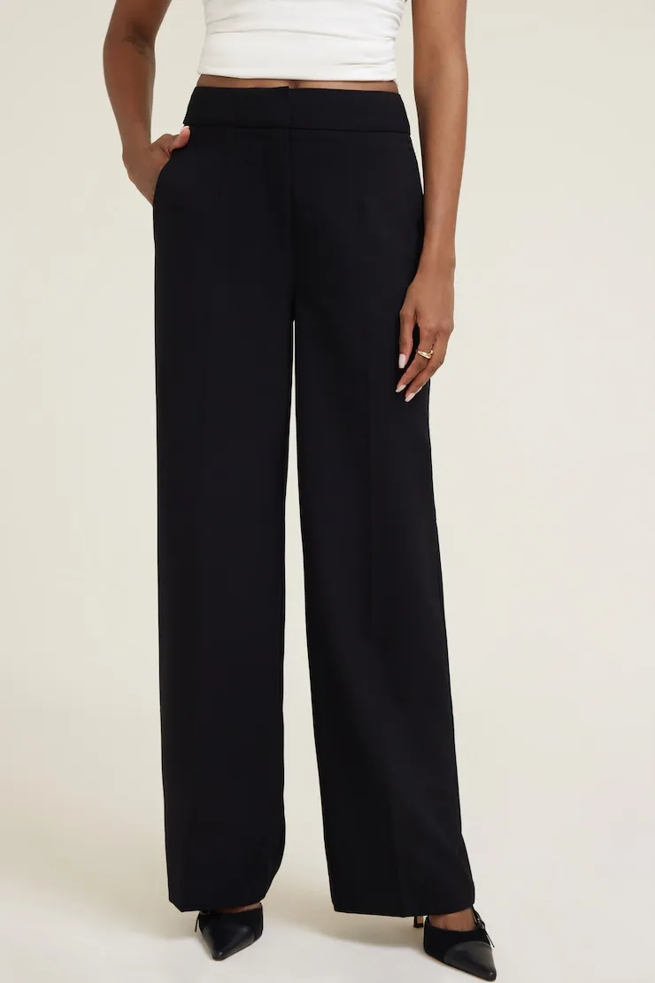 Yasmin Straight Leg Pants - Dynamite - Black - Women Clothing sold by Dynamite product image thumbnail 4