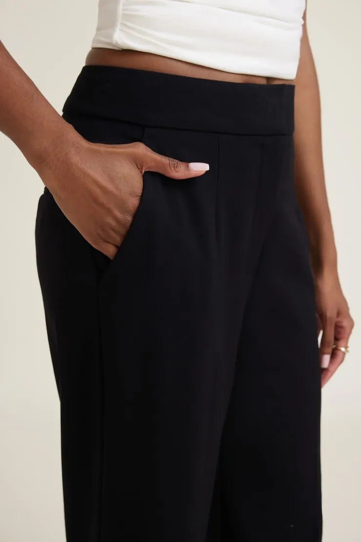 Yasmin Straight Leg Pants - Dynamite - Black - Women Clothing sold by Dynamite product image thumbnail 5