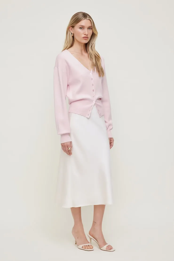 V Neck Cardigan - Dynamite - Pink - Women Clothing sold by Dynamite product image thumbnail 3
