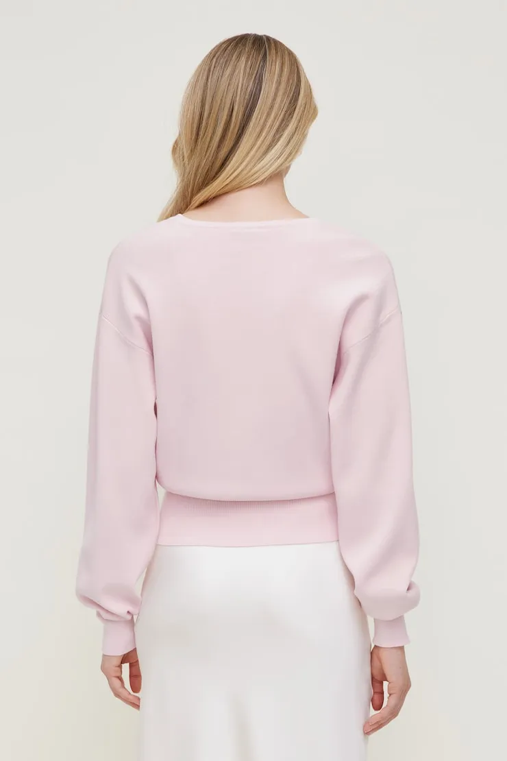 V Neck Cardigan - Dynamite - Pink - Women Clothing sold by Dynamite product image thumbnail 5
