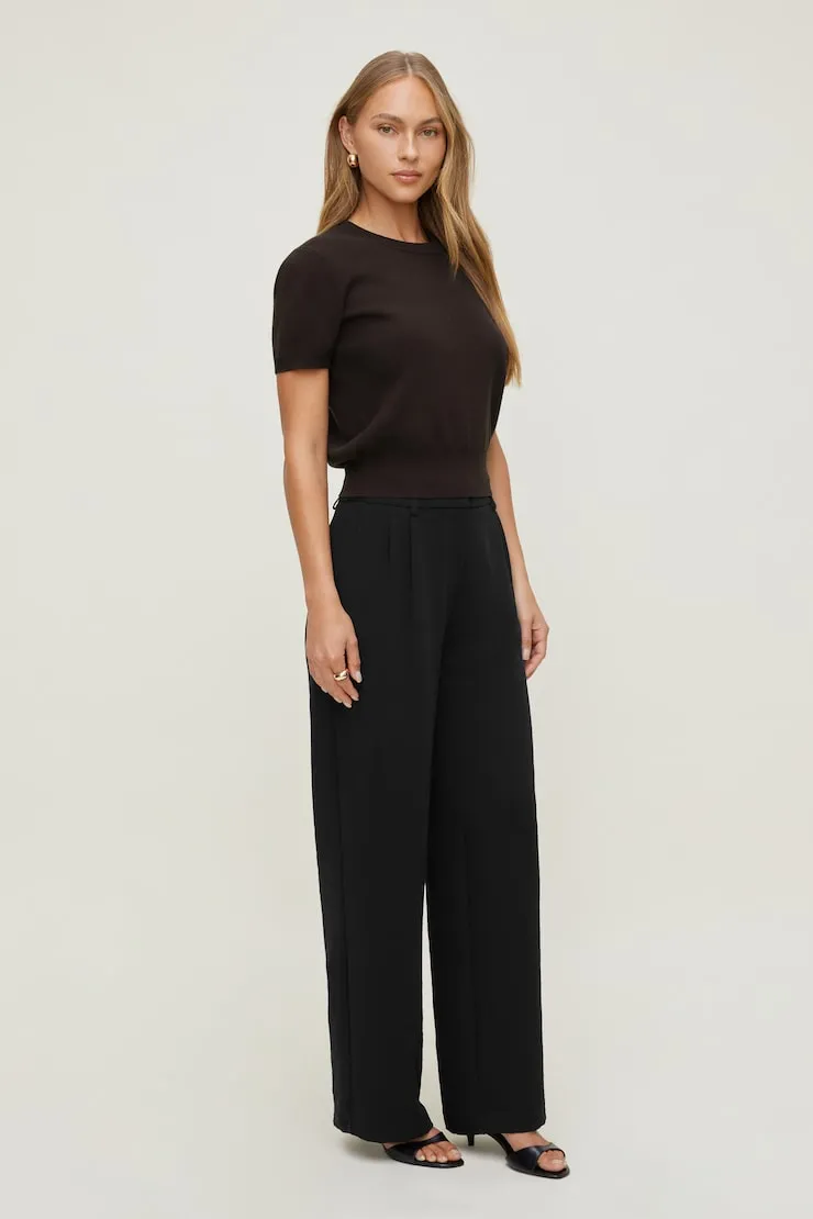 Alex Airflow Wide Leg Pants - Dynamite - Black - Women Clothing sold by Dynamite product image thumbnail 3