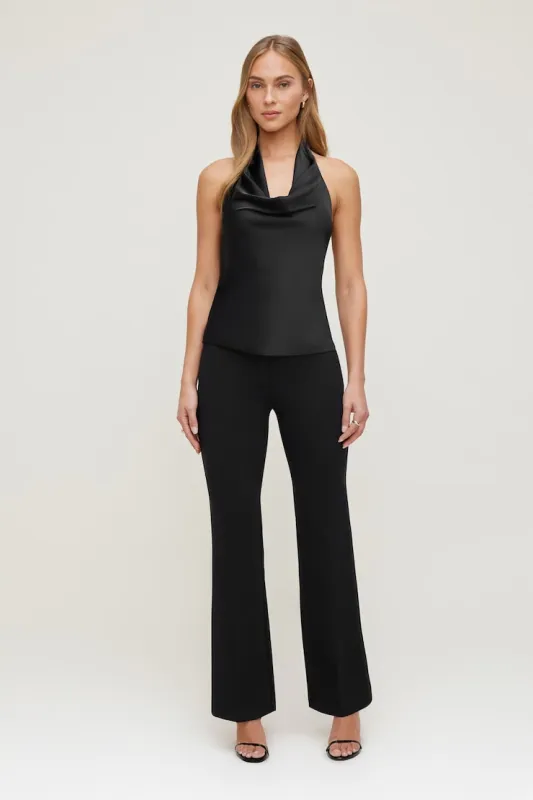 Frankie Tailored Slim Bootcut Pants - Dynamite - Black - Women Clothing made by Dynamite