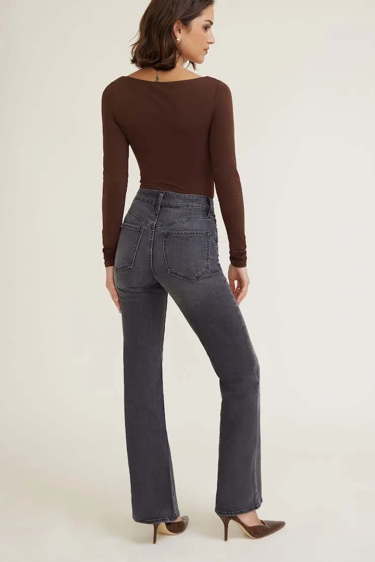Elodie Stretch High Rise Bootcut Jeans - Dynamite - Black - Women Clothing sold by Dynamite product image thumbnail 2